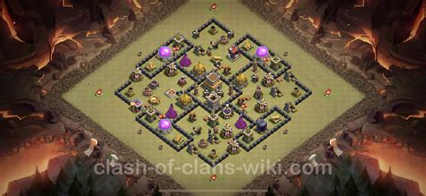 Best Anti 3 Stars War Base Th8 With Link Hybrid 2023 Town Hall Level