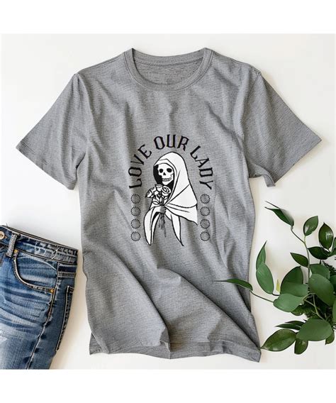 Our Lady Of Guadalupe T Shirt Divine Mother Skeleton Shirt Jesus