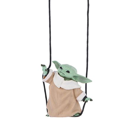 Cute Cartoon Yoda Car Pendant Rearview Mirror Hanging Decoration