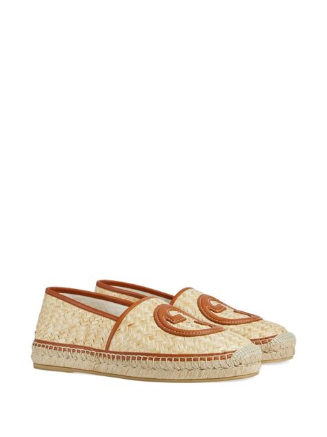 Gucci Interlocking G Raffia Espadrilles Farfetch