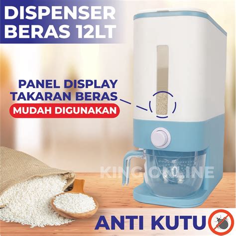 Jual Dispenser Beras Biru Dispenser Box Higienis Liter Tempat