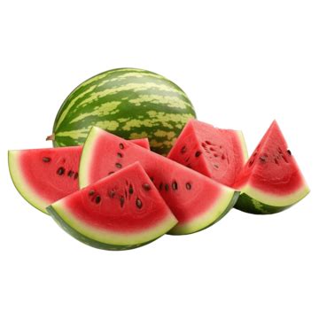 Fresh And Juicy Whole Watermelons And Slices Watermelon Slice Fruit