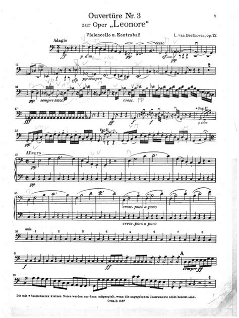 Beethoven 3 Leonóra Nyitány Cselló 1 Pult Pdf