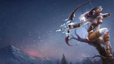 1920x1080 League Of Legends Ashe Archers Artwork Fantasy Art Bows Arrow