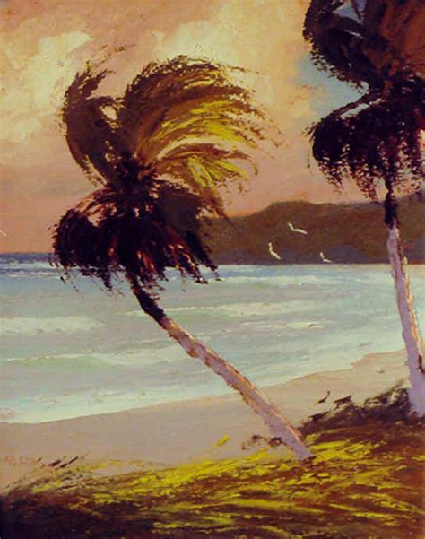 Alfred Hair The Florida Highwaymen Florida Art Palm Trees Painting