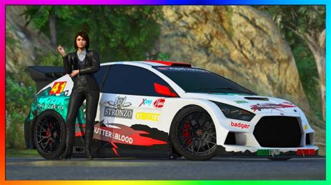 GTA 5 ONLINE NEW FORD FOCUS RS RALLY CUSTOM DLC CAR CUSTOMIZATION