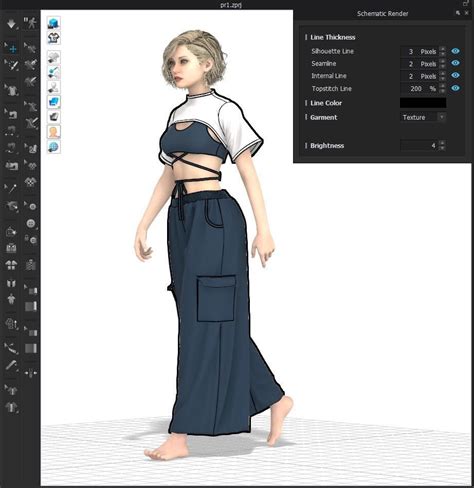 Female Outfit Marvelous Designer 3d Model Cgtrader