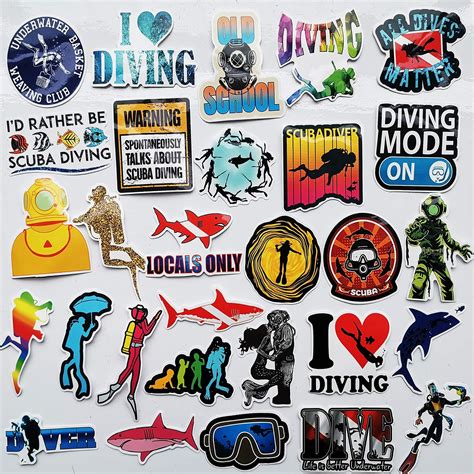 Amazon Scuba Dive Sticker Ok Hand Sign Symbol Diver Down Flag