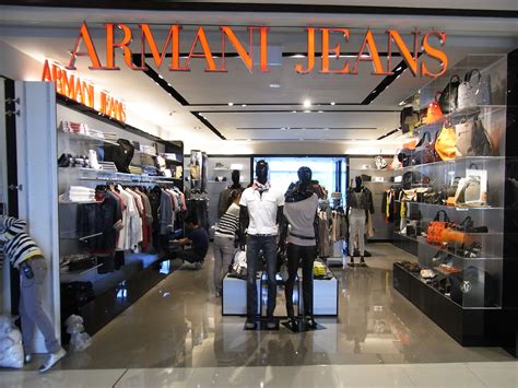 File:HK Central IFC Mall shop interior Armani Jeans visitors May-2012.JPG