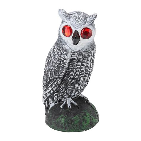 Owl Bird Deterrent Garden Plastic Red Eyes Owls to Keep Birds Away Fine ...