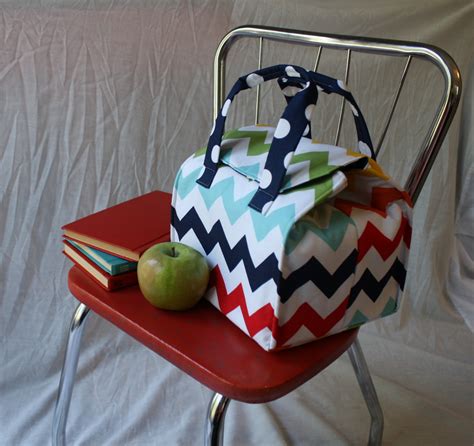 Picnic Perfect Lunch Tote PDF Sewing Pattern Bento Box Carrier