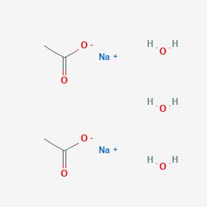 Sodium acetate trihydrate sodium | C4H12Na2O7 | CID 145804252 - PubChem