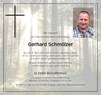 Traueranzeigen von Gerhard Schmölzer trauer kleinezeitung at