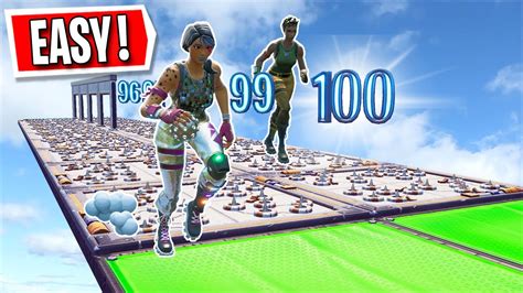 The Super Easy 100 Level Default Deathrun Fortnite Creative Youtube