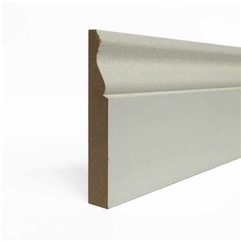 Mdf Mm X Mm Pre Primed Ogee Skirting Board Gw Leaders