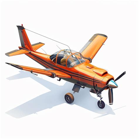 Premium Photo A Model Of A Small Orange Plane With The Number 3 On