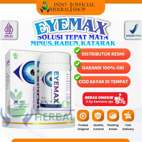 Jual EYEMAX Original Obat Herbal Mata Minus Rabun Silinder Miopi