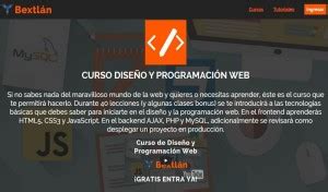 Curso Gratis Y Muy Completo De Dise O Y Programaci N Web