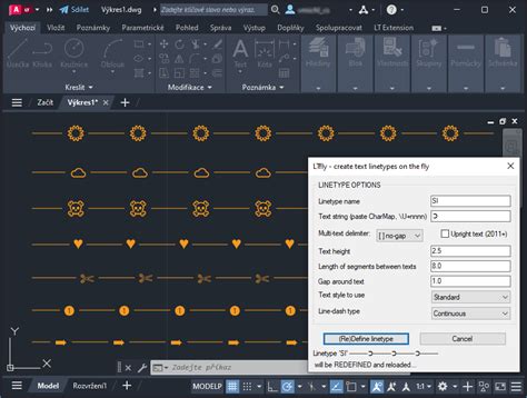 Cad Forum Create Autocad Complex Linetypes On The Fly Ltfly