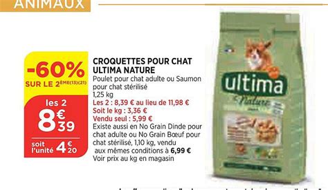 Promo Croquettes Pour Chat Ultima Nature Chez Bi1 ICatalogue Fr