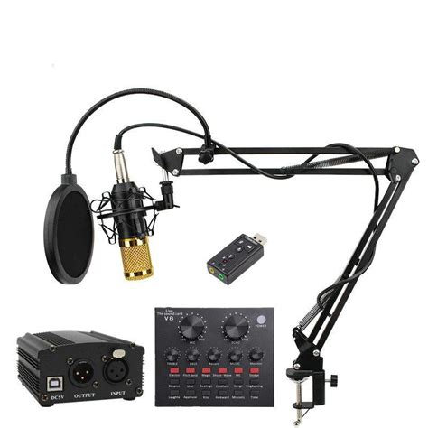 Professional BM 800 Condenser Microphone Kit For PC, Karaoke, Studio ...