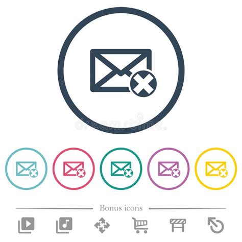 Delete Mail Icon For Mobile And Web Design Stock Vector Illustration Of Post Marketing 137904299