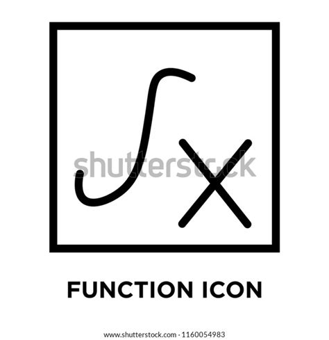 Function Icon Vector Isolated On White Stock Vector (Royalty Free ...