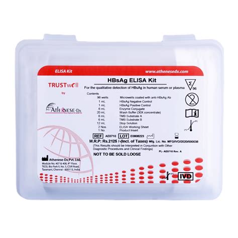 Athenese Dx TRUSTwell HBsAg ELISA Kit