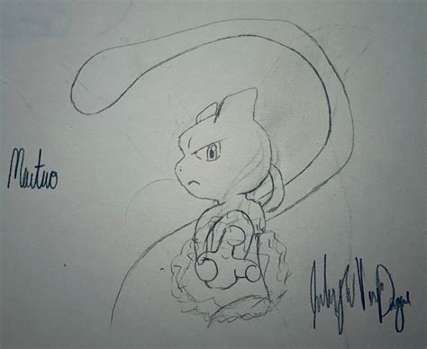 Mewtwo Sketch by Frogat0 on DeviantArt