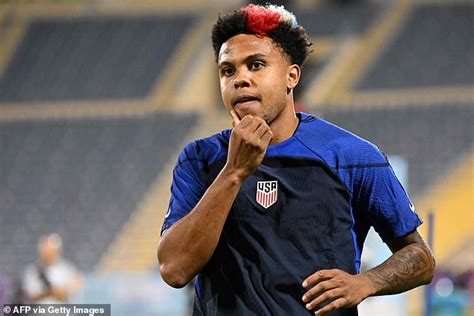 Usmnt Star Weston Mckennie Shows Off Patriotic Red White And Blue