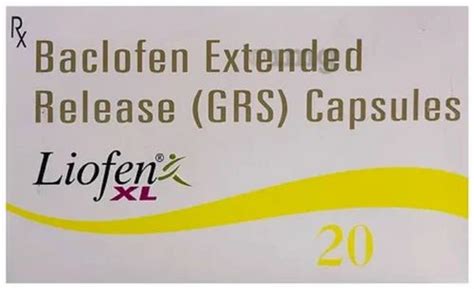 Liofen Xl Mg Capsule At Rs Stripe Baclofen Tablets In Nagpur