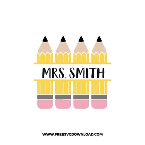 Pencil Monogram Svg And Png Free Cut Files Free Svg Download