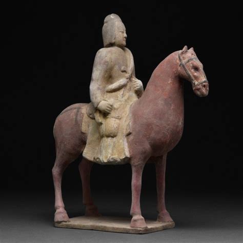 Antico Cinese Dinastia Tang Terracotta Statua Di Cavallo E Catawiki