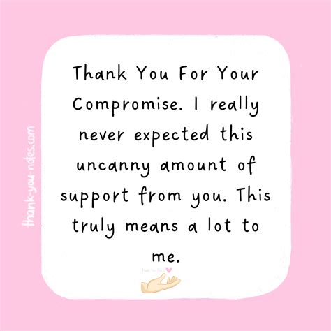 15+ Best ‘Thank You For Your Compromise’ Notes