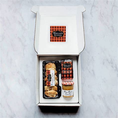 Wallace Scones Gift Box: featuring preserves, coffeee or tea