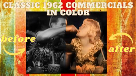 Classic Black And White Commercials From 1962 In Color Youtube