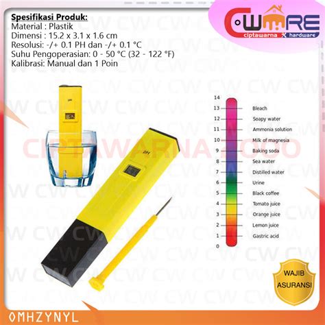 Jual Alat Ukur Keasaman Ph Meter Digital Tester Pen Air Minum Akuarium