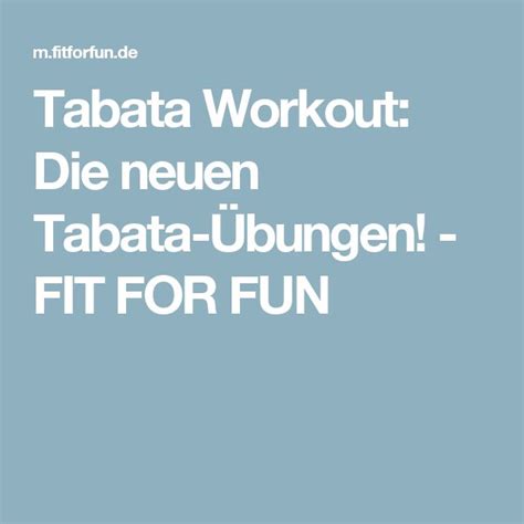 Tabata Training Tipps And Übungen Für Das 4 Minuten Workout Workout