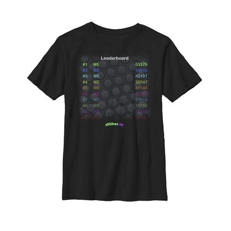 Slither Io Leaderboard Pantalla Ni Os Gr Fico Camiseta Camisetas