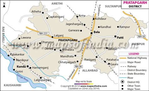 District Map of Pratapgarh | Map, Geography map, Districts