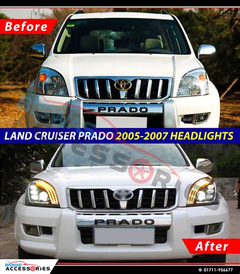 Toyota Prado Led Headlight For 2003 2008 Biswas Accessories