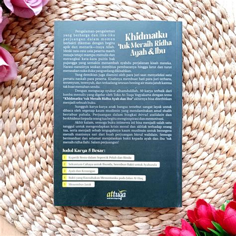 Buku Khidmatku Tuk Meraih Ridha Ayah Dan Ibu 50 Kisah Terbaik Lomba