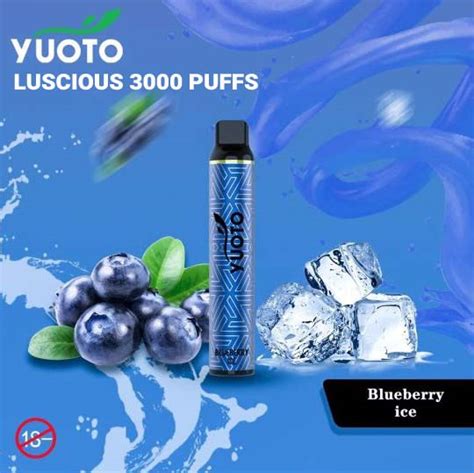 Yuoto Luscious Blueberry Ice 3000 Puffs Yuoto 3000 Puffs