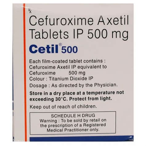 Cetil 500mg Cefuroxime Axetil Tablets At ₹ 815stripe Azithromycin