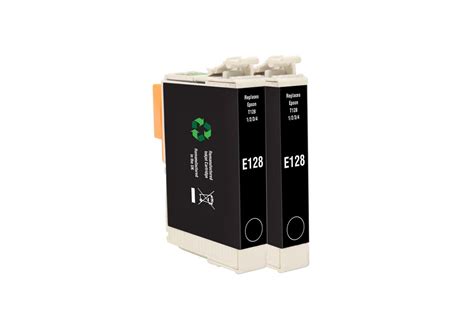 Epson T1281 Black Recycled Ink Cartridge Twin Pack | Red Bus Cartridges