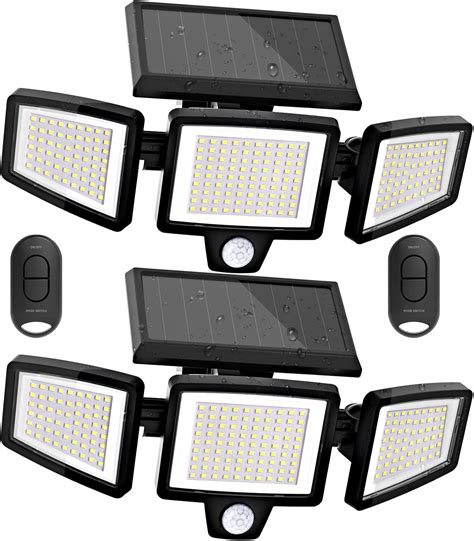 Kernowo Packs Solar Lights Outdoor With Remote Led Lm Led