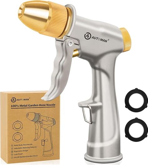 Amazon Automan Garden Hose Nozzle Sprayer High Pressure Spray