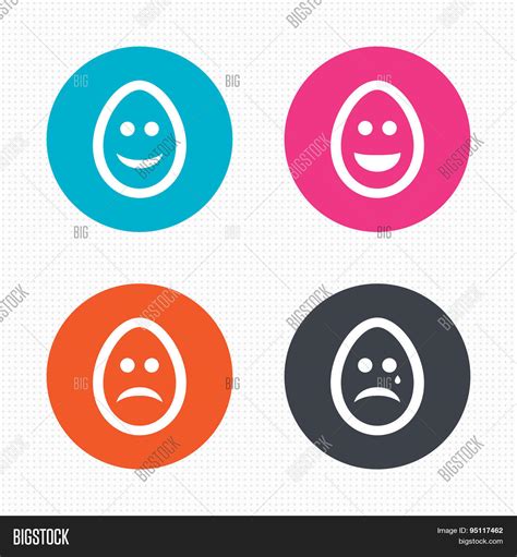 Eggs Happy Sad Faces Vector And Photo Free Trial Bigstock