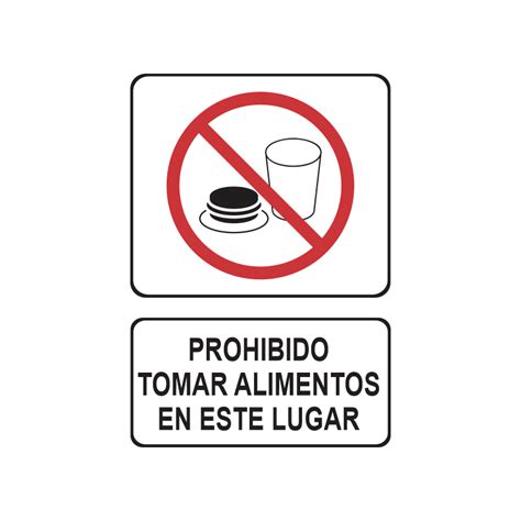 Señalamientoprohibido Tomar Alimentos En Este Lugar