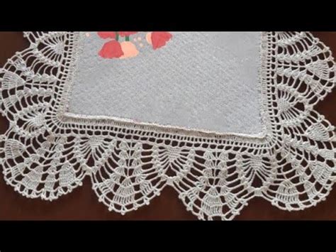 Hermosas Muestras De Puntillas Tejidas A Crochet Para Manteles Y